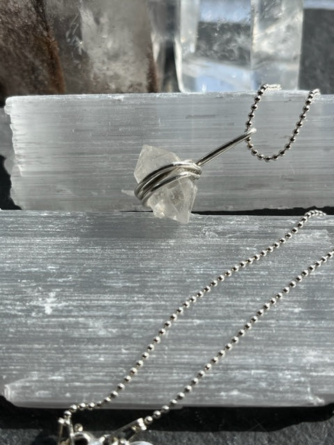 Herkimer Diamond Pendulum Necklace (Limited Edition)