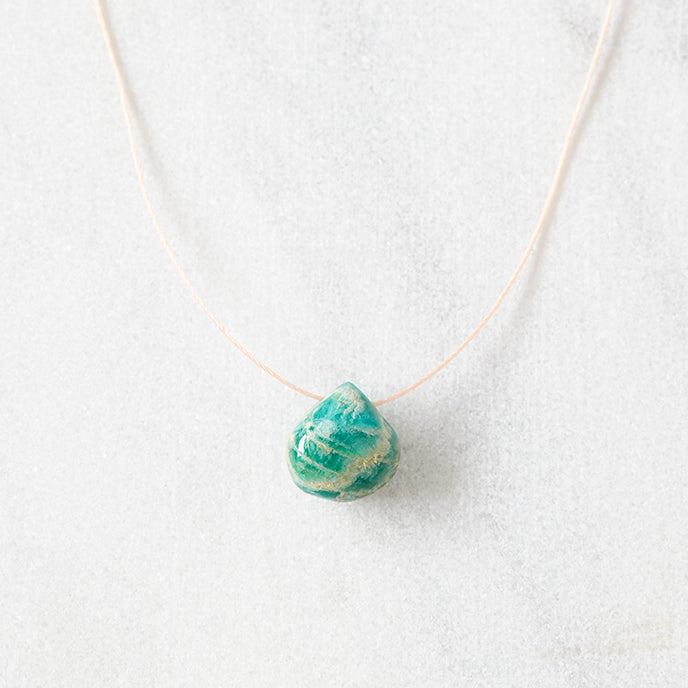 Amazonite Floating Rock Crystal Necklace by Spike Rocks, jewellery for women who rock