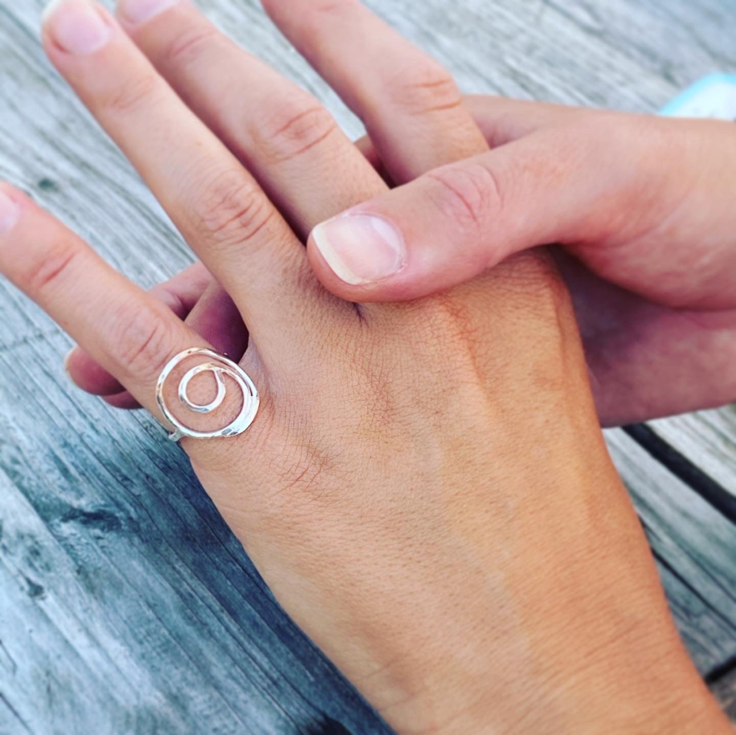 Gratitude Rocks Silver Ring by Spike Rocks, jewellery for women who rock