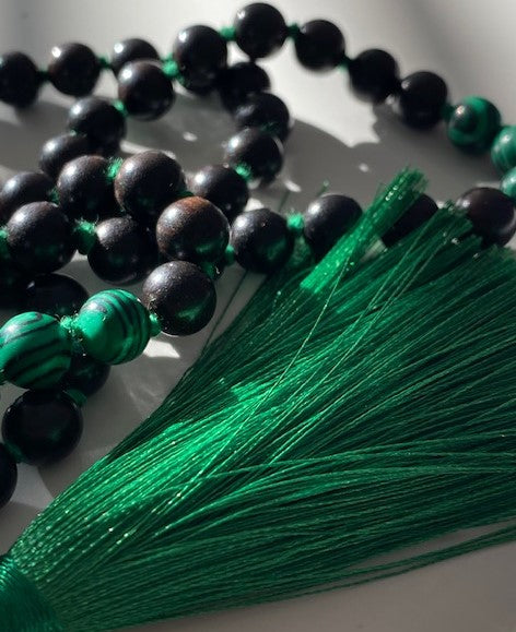 Mala of Magical Manifestation necklace by Spike Rocks, jewellery for women who rock