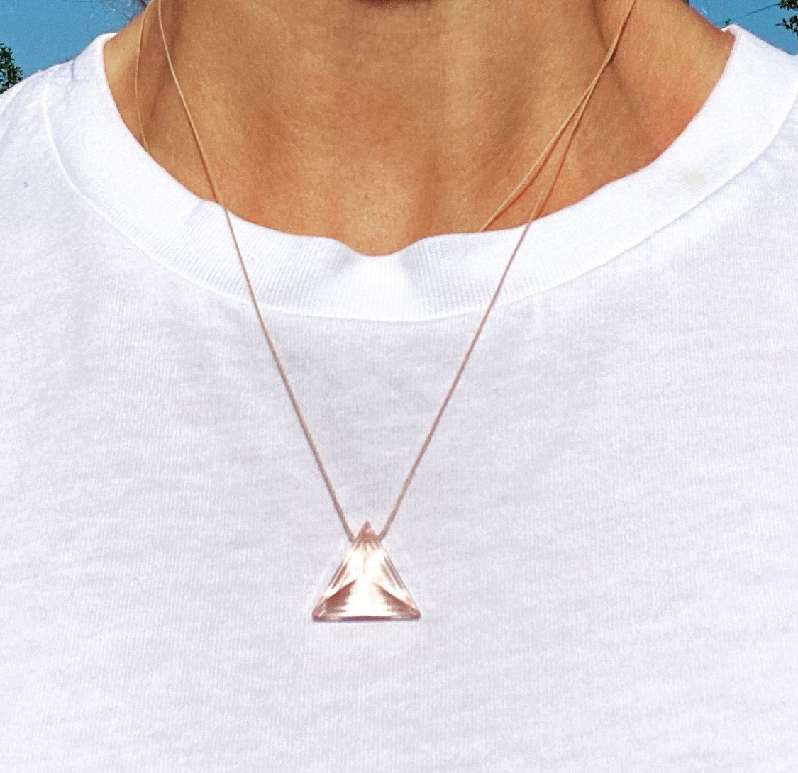 Morganite Alchemist Crystal Necklace by Spike Rocks, jewellery for women who rock