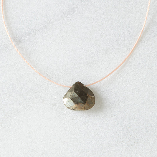 Pyrite Floating Rock Necklace