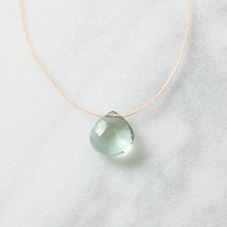 Fluorite Floating Rock Crystal Necklace by Spike Rocks Jewellery for women who rock