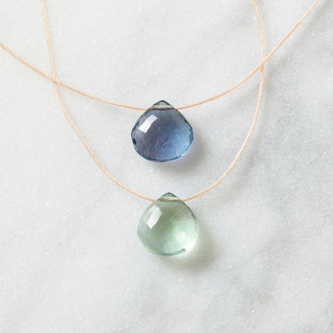 Fluorite Floating Rock Crystal Necklace by Spike Rocks Jewellery for women who rock