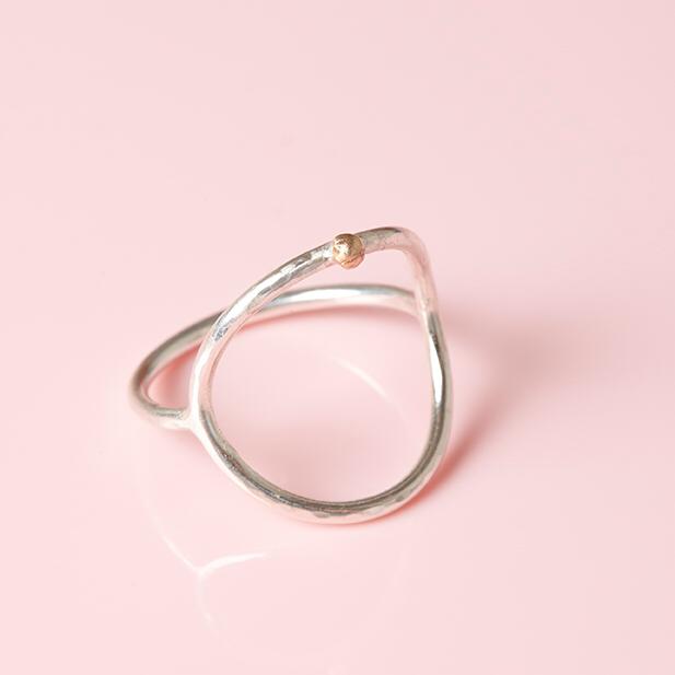 Breathe Silver Ring by Spike Rocks, jewellery for women who rock