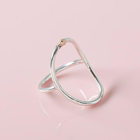 Long Breath Silver Ring by Spike Rocks, jewellery for women who rock