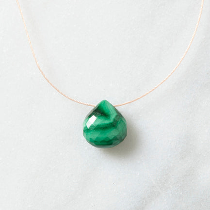 Floting Rocks With Spickes Malachite Floating Rock Necklace – Spike Rocks